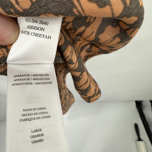 RAILS NWT Addison Cheetah Print Rayon Skirt // L - Picture 8 of 9